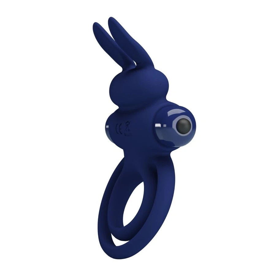 PRETTY LOVE - DAREY DOUBLE ANNEAU VIBRANT LAPIN BLEU